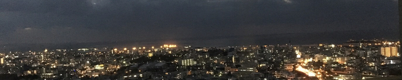 浦添市役所　展望台からの景色