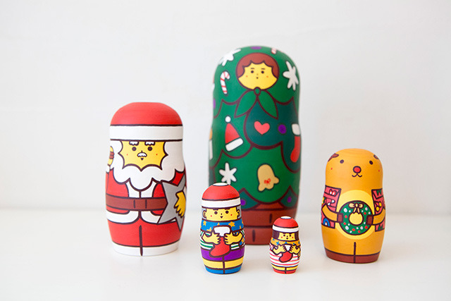 プリッキーN-さん制作の季節限定のマトリョーシカ 季節限定のマトリョーシカ