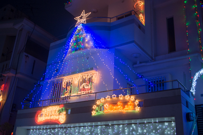経塚イルミネーションブルーのLED
