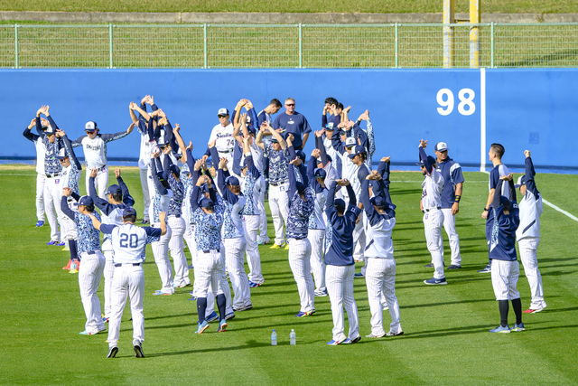 東京ヤクルトスワローズ春季キャンプが沖縄・浦添市のANA BALL